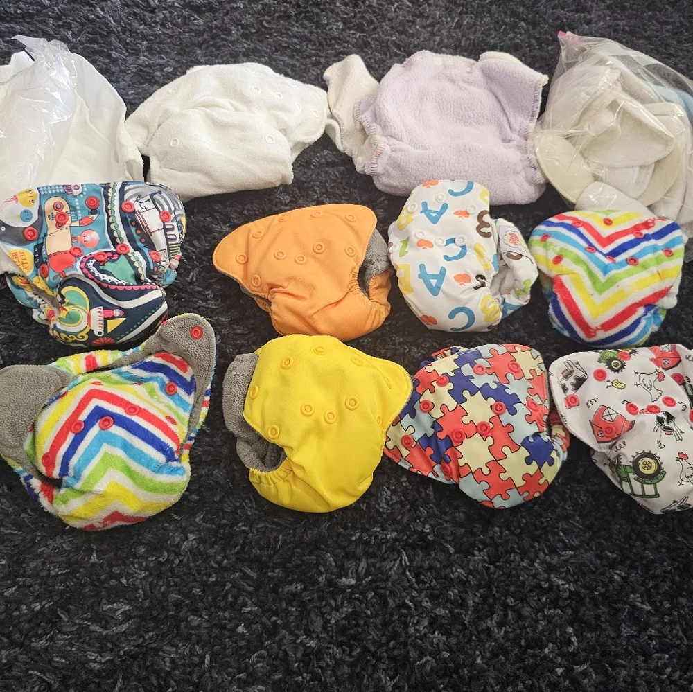 New Mom Postpartum & 10pc Cloth Diaper Starter Kit